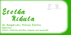 etelka mikula business card